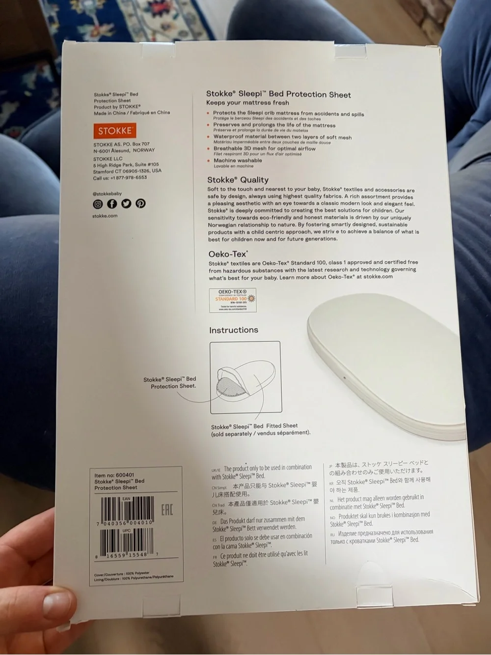Stokke Sleepi Bed Protection Sheet — White